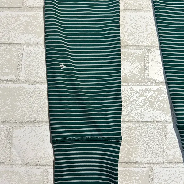 HALARA Woman’s Green and White Striped Joggers - Image 4