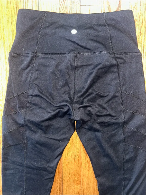 Yogalicious Black High-Waist Mesh Panel Leggings - Image 7