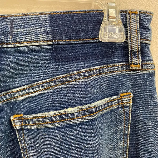 Abercrombie & Fitch | High Rise Mom Jean Raw Hem Ankle Length Size‎ 4 Long - Image 7