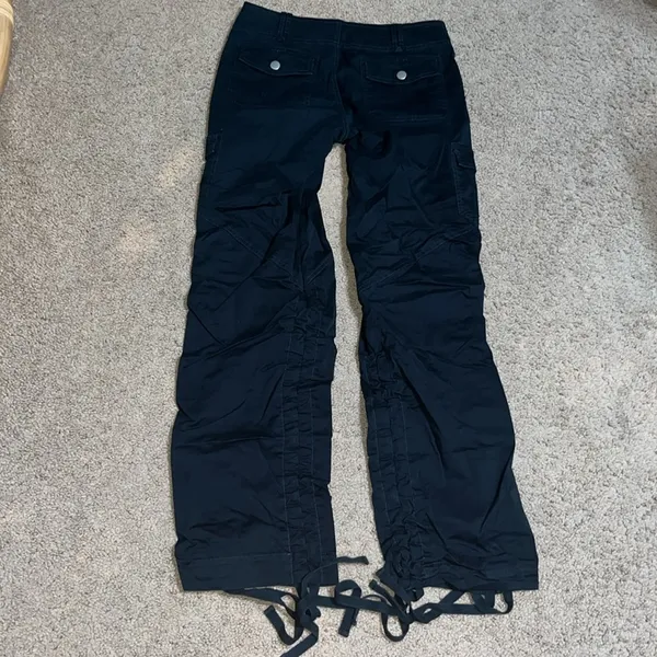 I.Am.Gia Ryder Cargo Pants Low Rise Y2K Goth Streetwear‎ Gorpcore Black XS - Image 8