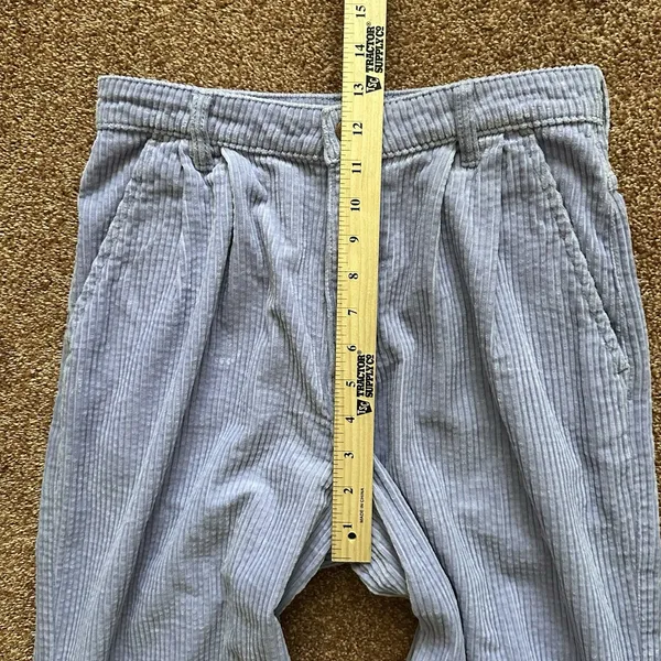 Wrangler Corduroy Pants Purple Pleated Barrel Leg Womens 27x28 Western Rodeo - Image 7