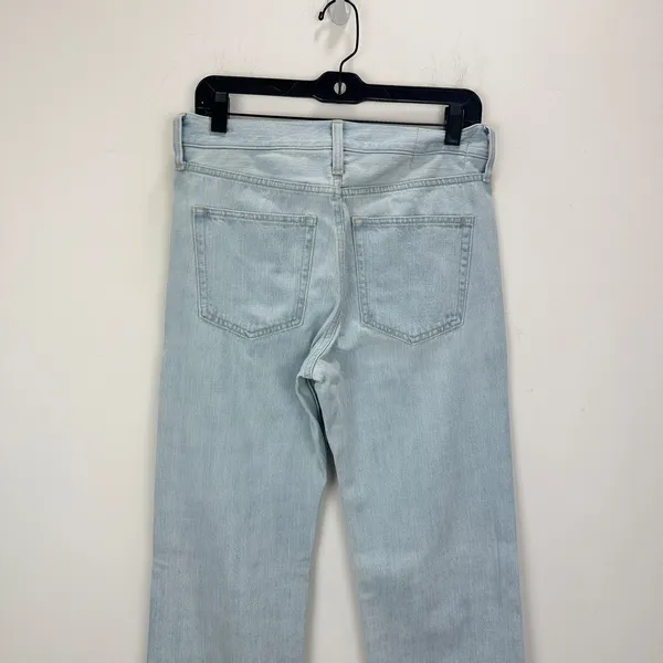 J.Crew Mid Rise Straight Jean Montauk Wash Light Blue Full Length US 26 NWT - Image 7