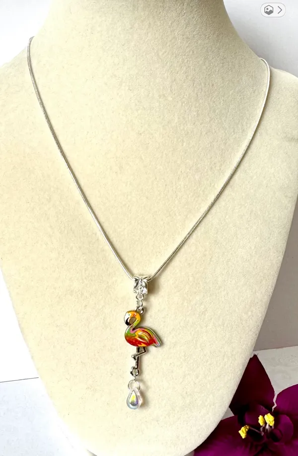 Colorful Flamingo Necklace Multiple - Image 2