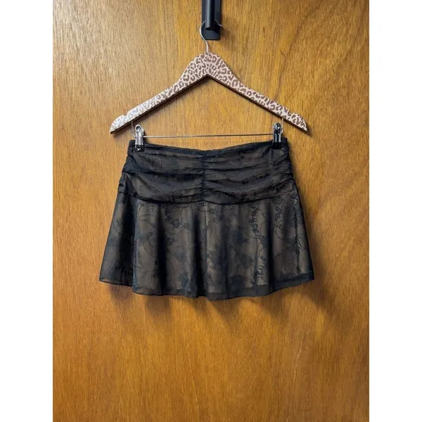 I.AM.GIA Yvette Butterfly Lace Micro Mini Skirt Black Medium NEW Y2K Festival - Image 10