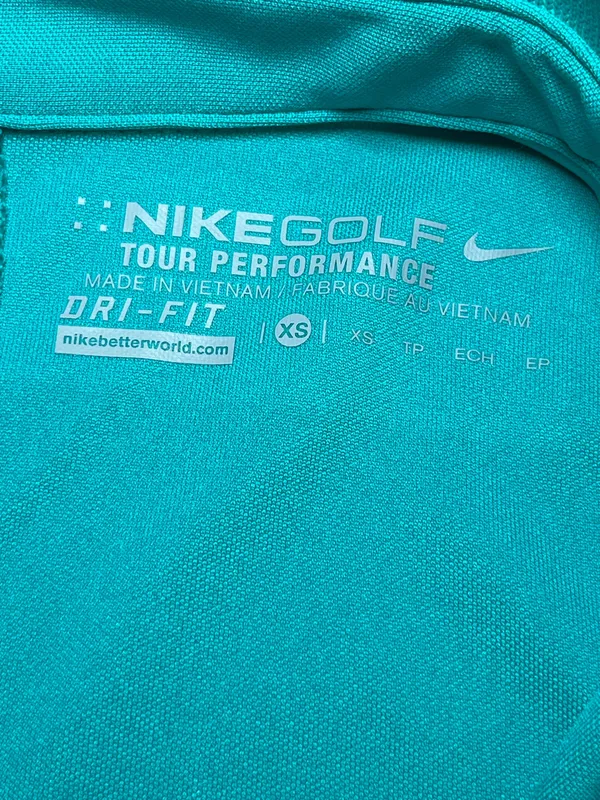 Nike Golf Womens Dri-FIT Tour Performance Polo Shirt Teal Blue NWT Cool Size XS - Image 11