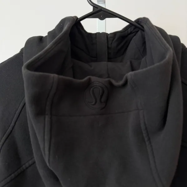 Lululemon Cotton Scuba Oversized Full Zip Hoodie Relaxed Sporty Chic Black M/L - Image 8
