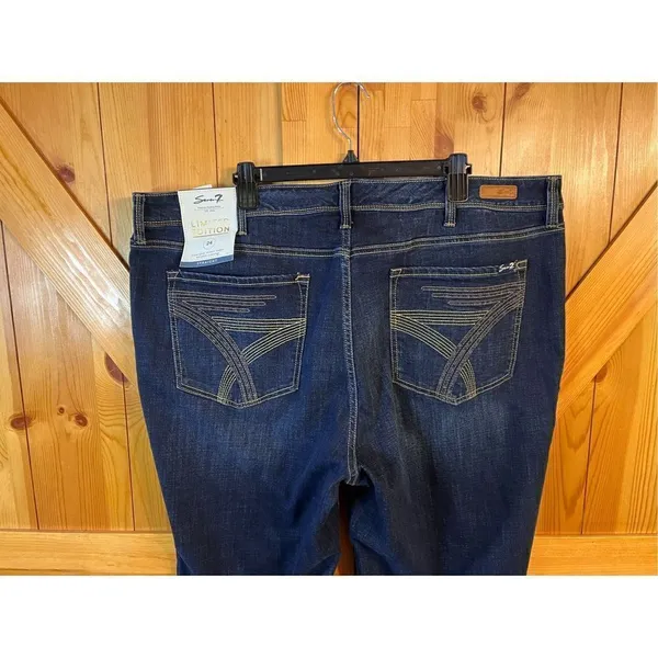 Seven7 Limited Edition Premium Denim Women's Size 24 Dark Wash Blue Jeans nwt (2 - Image 6
