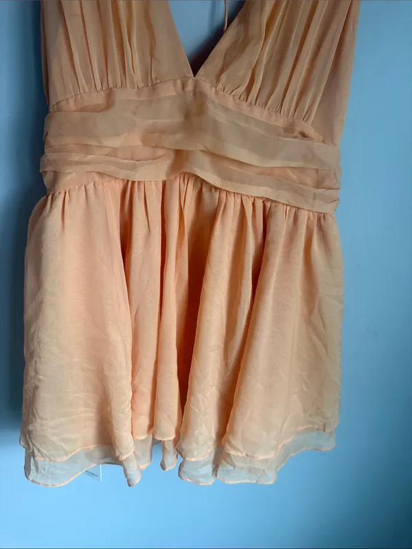 NEW Abercrombie flirty drama mini dress Large - Image 6