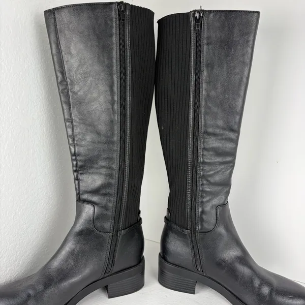 Life Stride Bristol black faux leather riding boots - Image 3