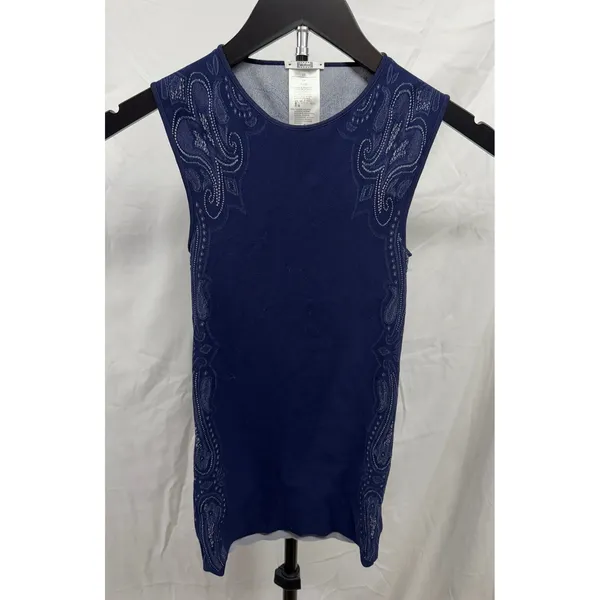 Wolford NWOT‎ $175 Women's Navy OM Sleeveless Seamless Top XS - Image 3