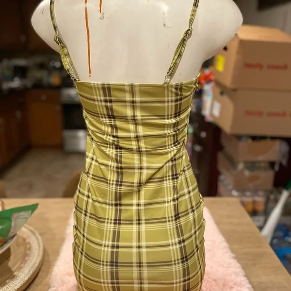 Stripped dress Yellow Size L - Image 3