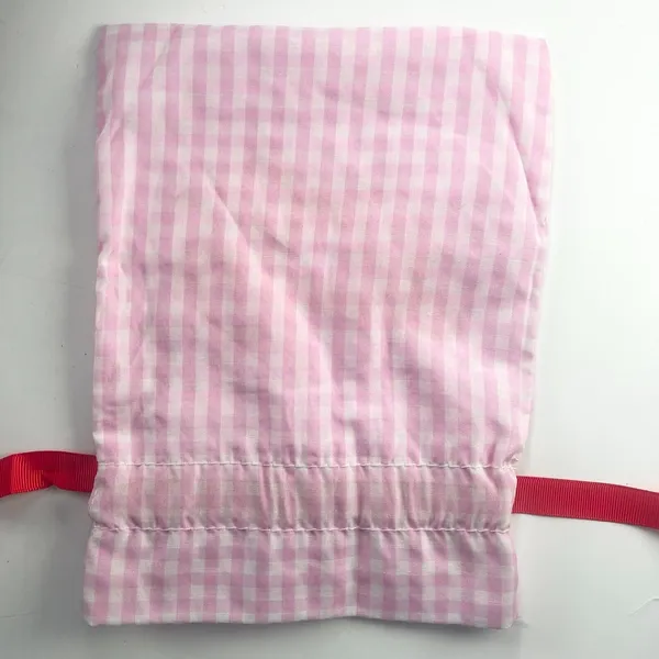 Sephora Glamp Out Check Gingham Drawstring Cloth MakeUp Delicates Travel Bag New - Image 4