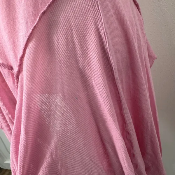 Free People Sing‎ Out Loud Tunic Top Dress Asymmetrical Pink New Womens S - Image 6
