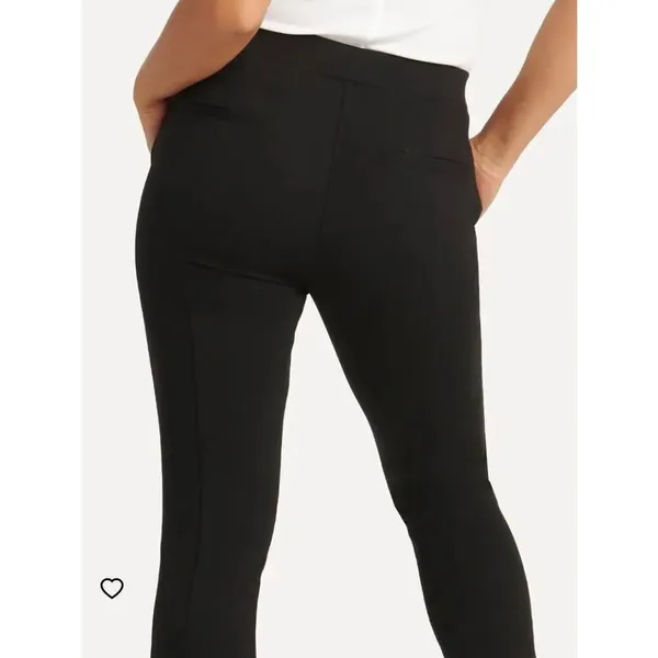 Betabrand black ponte knit business casual size 2 pants - Image 5