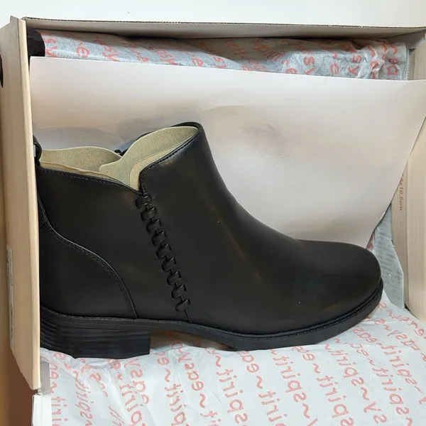 Easy Spirit Size-8 M Womens‎ Lorand Almond Casual Booties Black - Image 5