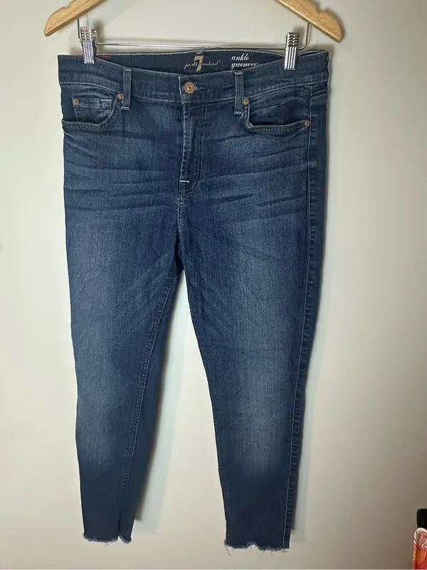 7 for All Mankind Gwenevere ankle jeans blue 32 - Image 2