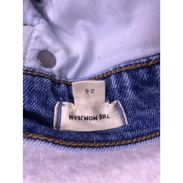 Madewell‎ The Momjean Women 26 Blue Excellent High Rise Tapered Leg Denim Jeans - Image 3