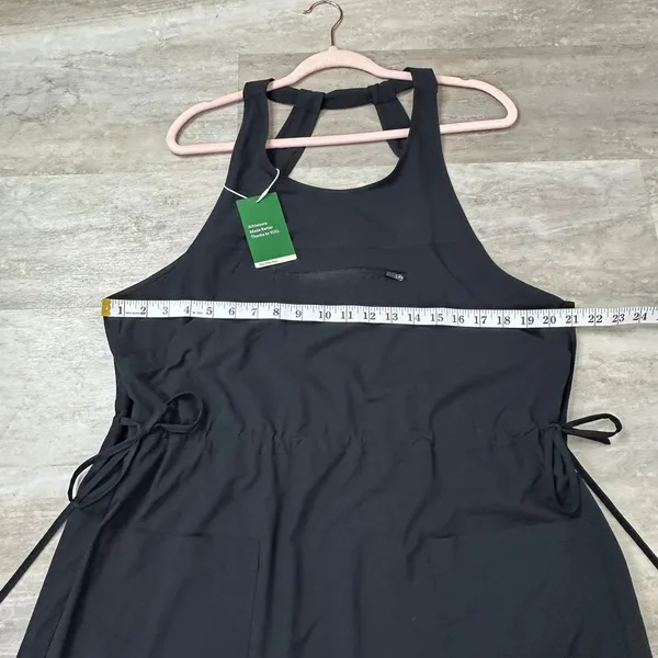 Halara NEW Breezeful Drawstring Quick Dry Mini Hiking Active Dress in Black Size Medium - Image 9
