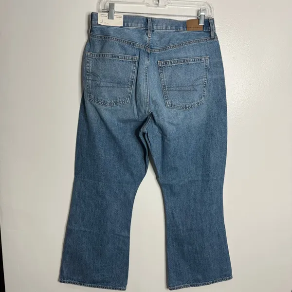 American Eagle Comfort Stretch Waistband Highest‎ Rise 90's Flare 3278 10 Short - Image 5