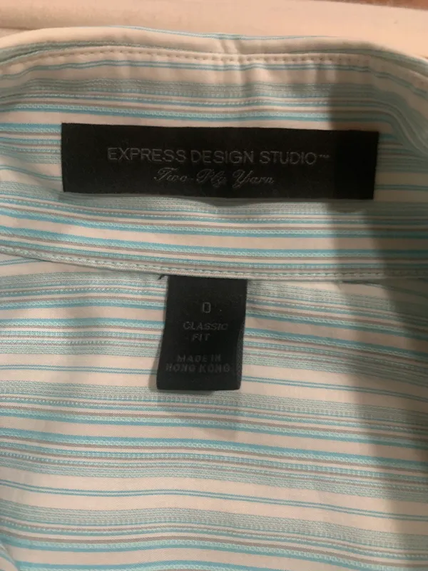 Express Design Studio Classic Fit Button Down Blouse - Image 5
