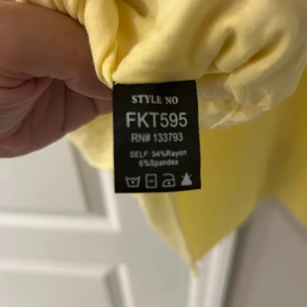 POL Yellow Sleeveless Top with Sequin Pocket - Image 6