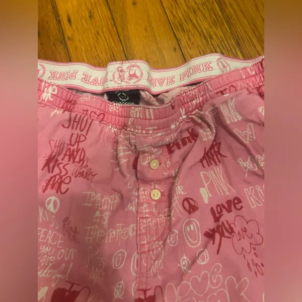 PINK Victoria’s Secret Vintage Graffiti Pajama Pants - Image 4