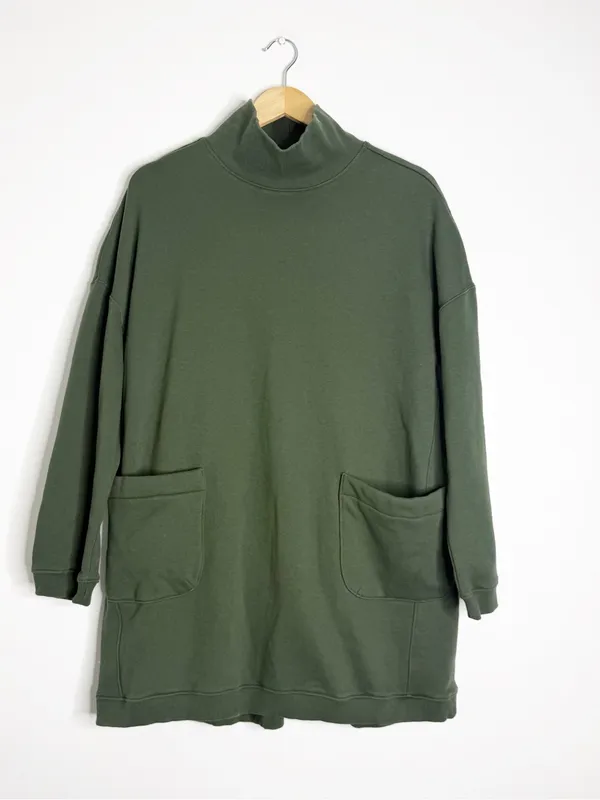 Pomander Place Porter Sweatshirt Dress Green Large Tuckernuck Pockets - Image 7