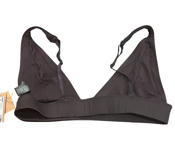 SKIMS Signature Swim plunge Bikini Top Size M Onyx NWT SOLD OUT - Image 7