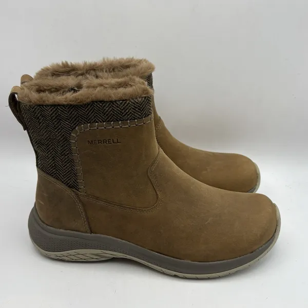 Merrell Encore Ice 5 Mid Zip Cold‎ Weather Boots Size 7 Womens Brown - Image 4