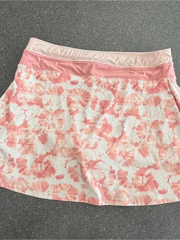 Prince Pink Floral Tie Dye Tennis Skort Athletic Golf Skirt Built-In Shorts M - Image 8