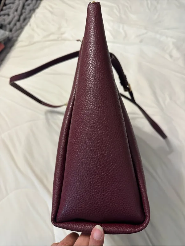 Thacker Anya Burgundy Tote Bag - Women's Shoulder Bag - Image 5