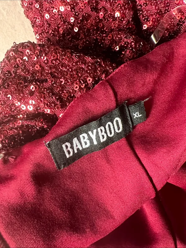 Babyboo Odette Sequin Halter Maxi Dress XL - Image 4