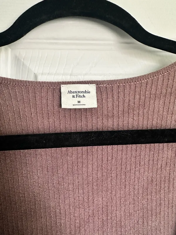 Abercrombie Long Sleeve Ottoman Square Neck Top - Image 3