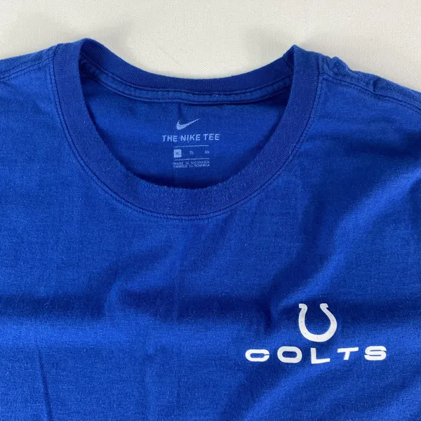 Nike Indianapolis Colts Shirt Mens XL Blue Athletic Cut Crew Neck Casual NFL - Image 3