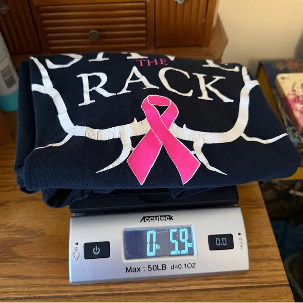 Gildan Save the Rack Breast Cancer Awareness T Shirt Women’s Size Medium Cotton - Image 8