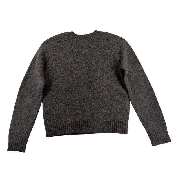 Vtg Pandemonium Womens Brown 100% Wool V-Neck Long Sleeve Sweater Medium - Image 2
