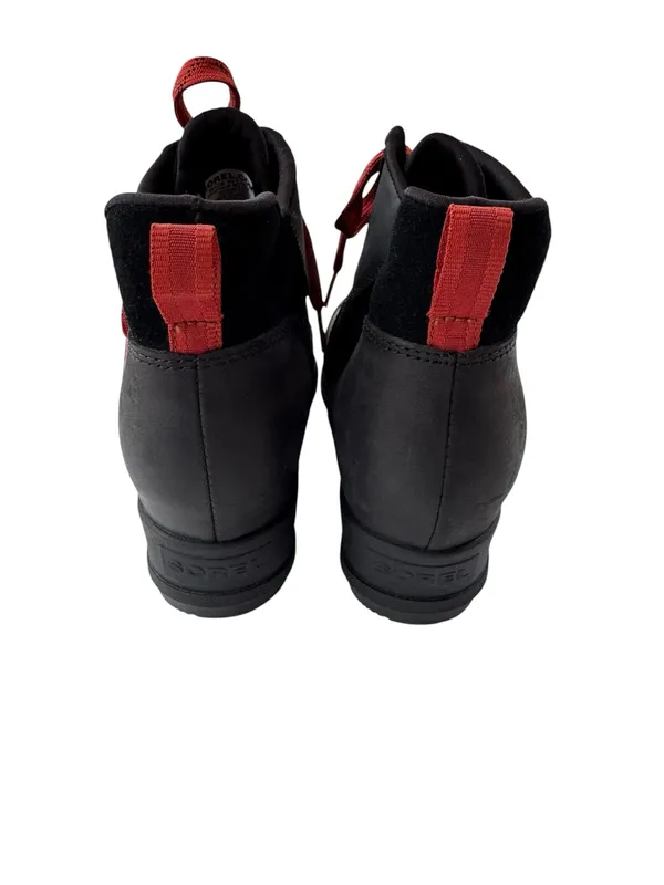 NWT Sorel Women's Evie Sport Lace Wedge Boot Waterproof Leather Black Size 9 - Image 12