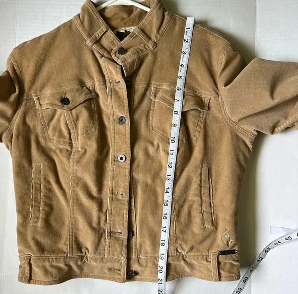 Baby Phat Y2k corduroy button up jacket tan size medium - Image 11