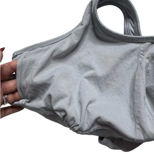 Reebok Light Gray Sports Bra Moisture Wicking Sz XL - Image 10