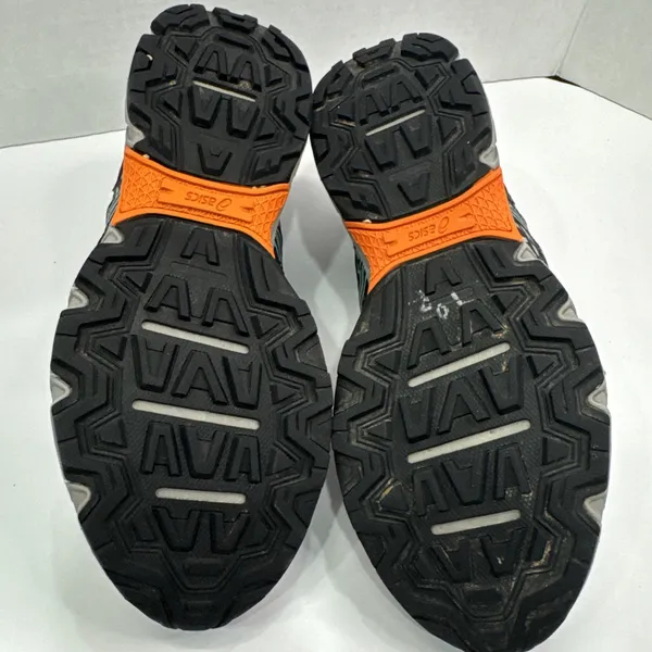 ASICS Gel Venture 6 Women’s 9 Black Teal Orange Trail Shoes T7G6Q - Image 10