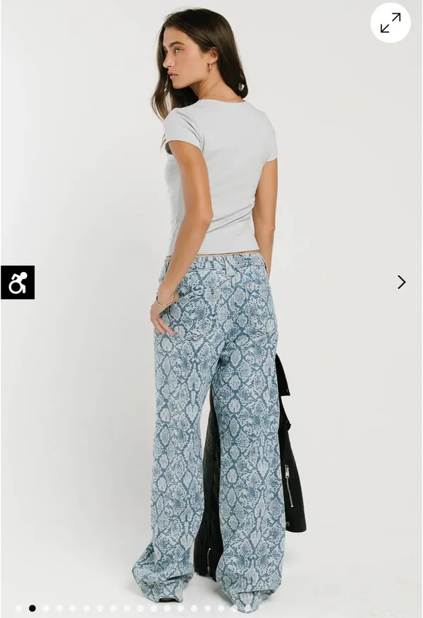 Bohme Jeans Wide-Leg pattern MId rise 31 - Image 6