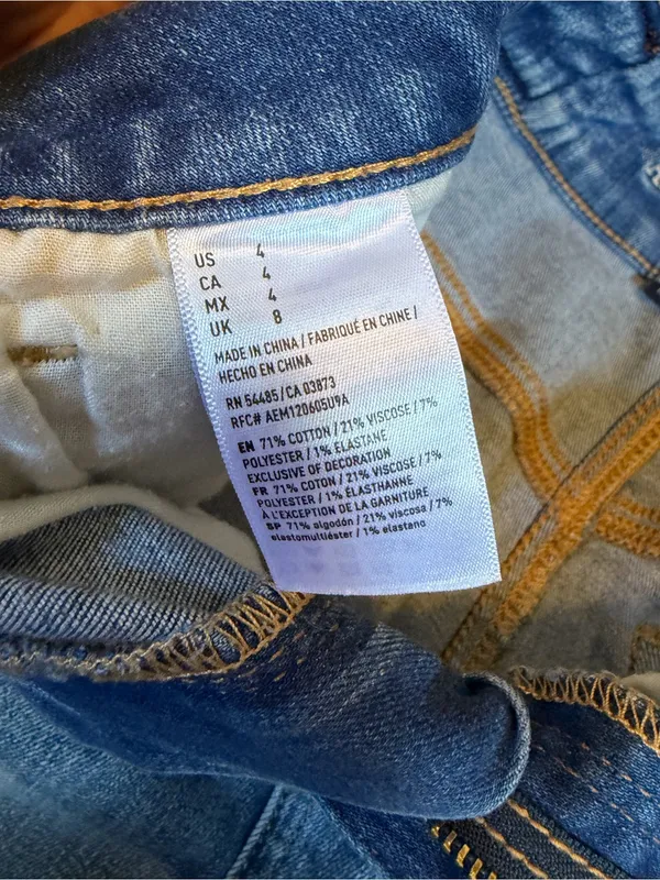 American Eagle Denim Mini Skirt Next Level Stretch - Image 6