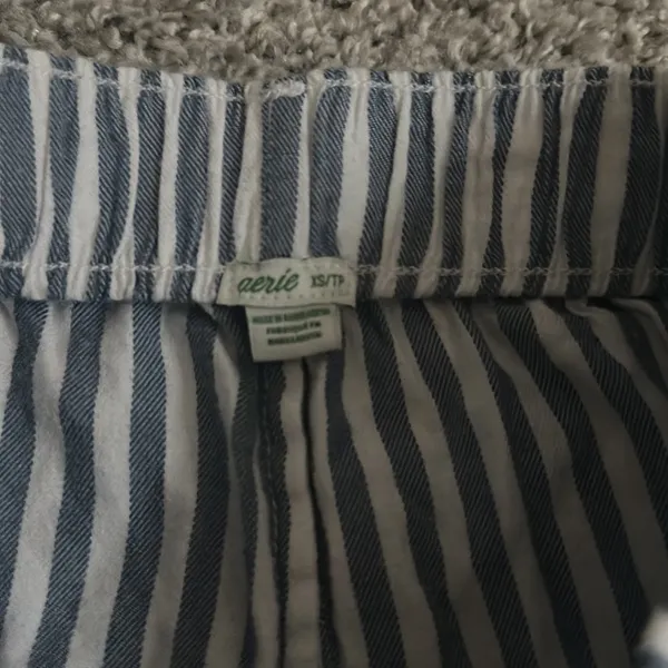 Aerie Ruffle Hem Striped Boxer Shorts - Image 2