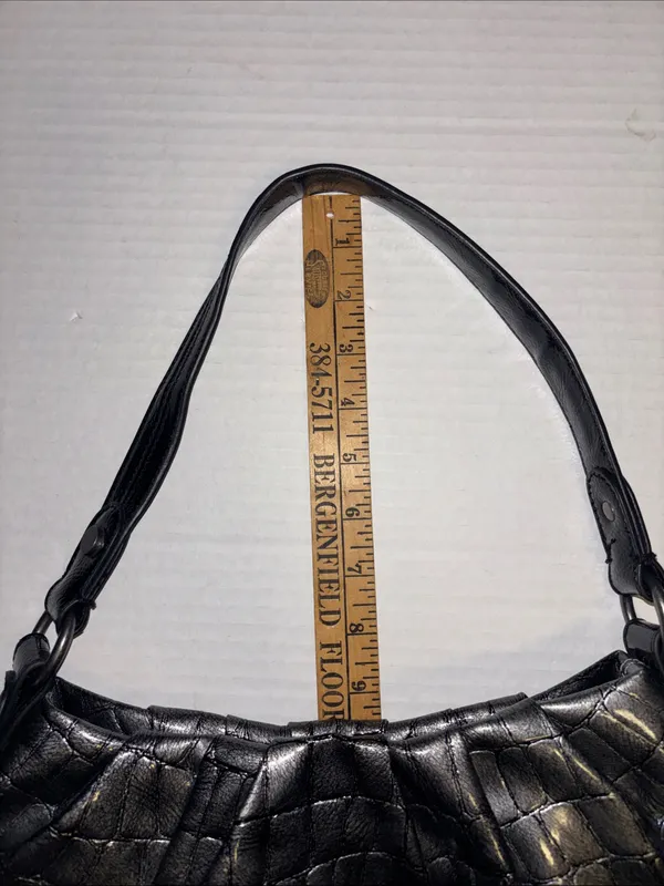 Simply Vera By Vera Wang Gray Silver Metallic Faux Leather Shoulder Bag - Image 10