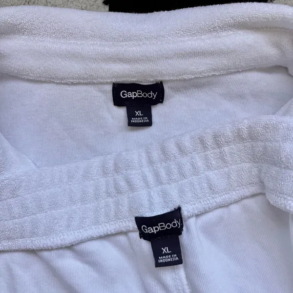 NWT Gap Body White Terrycloth Lounge Set XL - Image 6
