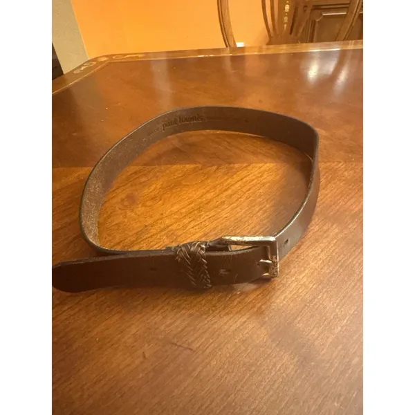 Paul Harris Med Belt With Gold Buckle Brown - Image 5