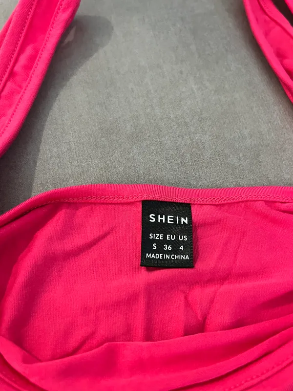 SheIn Pink Crop Top - Image 2