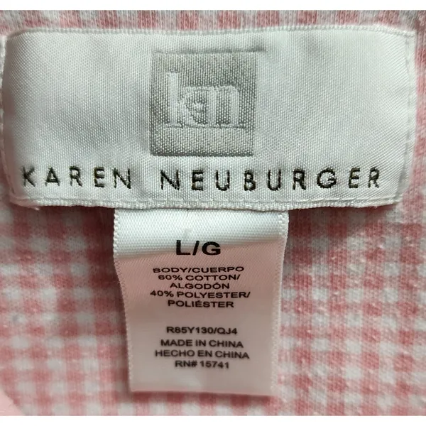 Karen Neuburger Pajamas top & bottoms Sleepwear Lounge‎ Wear Pink Polka Dot - Image 8