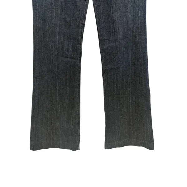 7 For All Mankind‎ Dojo Bootcut Flare Jeans Patent Lattice Pockets 26 Dark Wash - Image 4