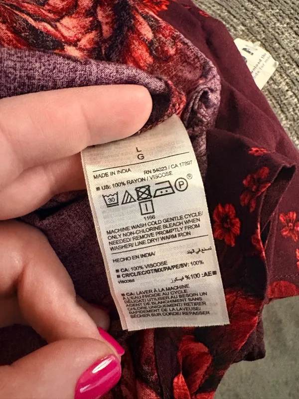 Old Navy Plum waist defined NwT women’s Midi Dress with Floral Print - Image 5